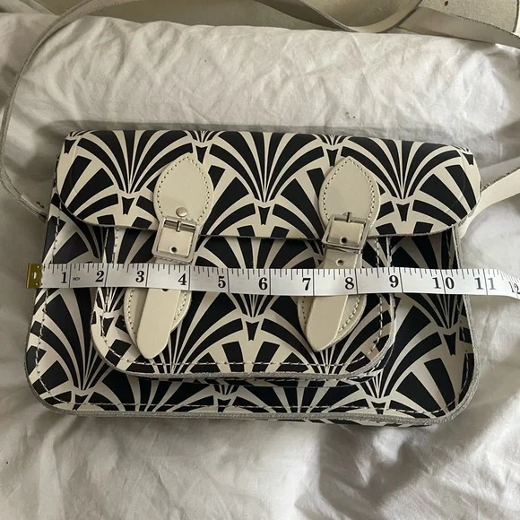 The Cambridge Satchel Company White and Black Patterned Women's Crossbody Bag - Picture 7 of 10